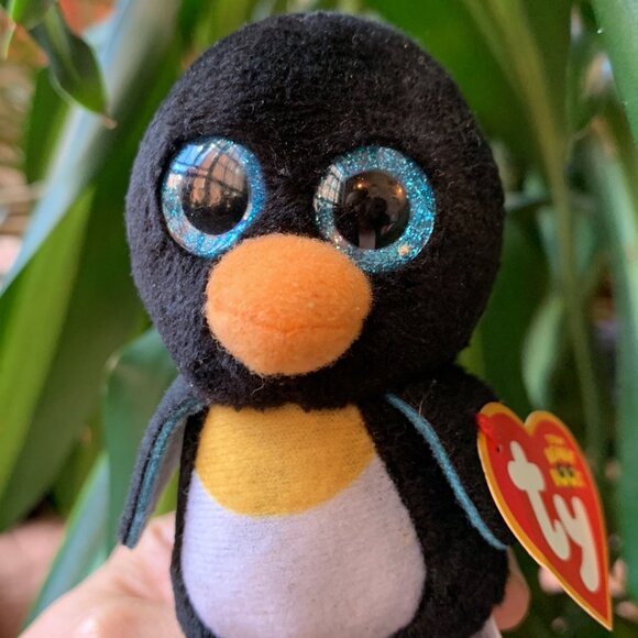 NWT - TY - Teenie Beanie BOOs - Waddle - black and white penguin - Picture 3 of 6